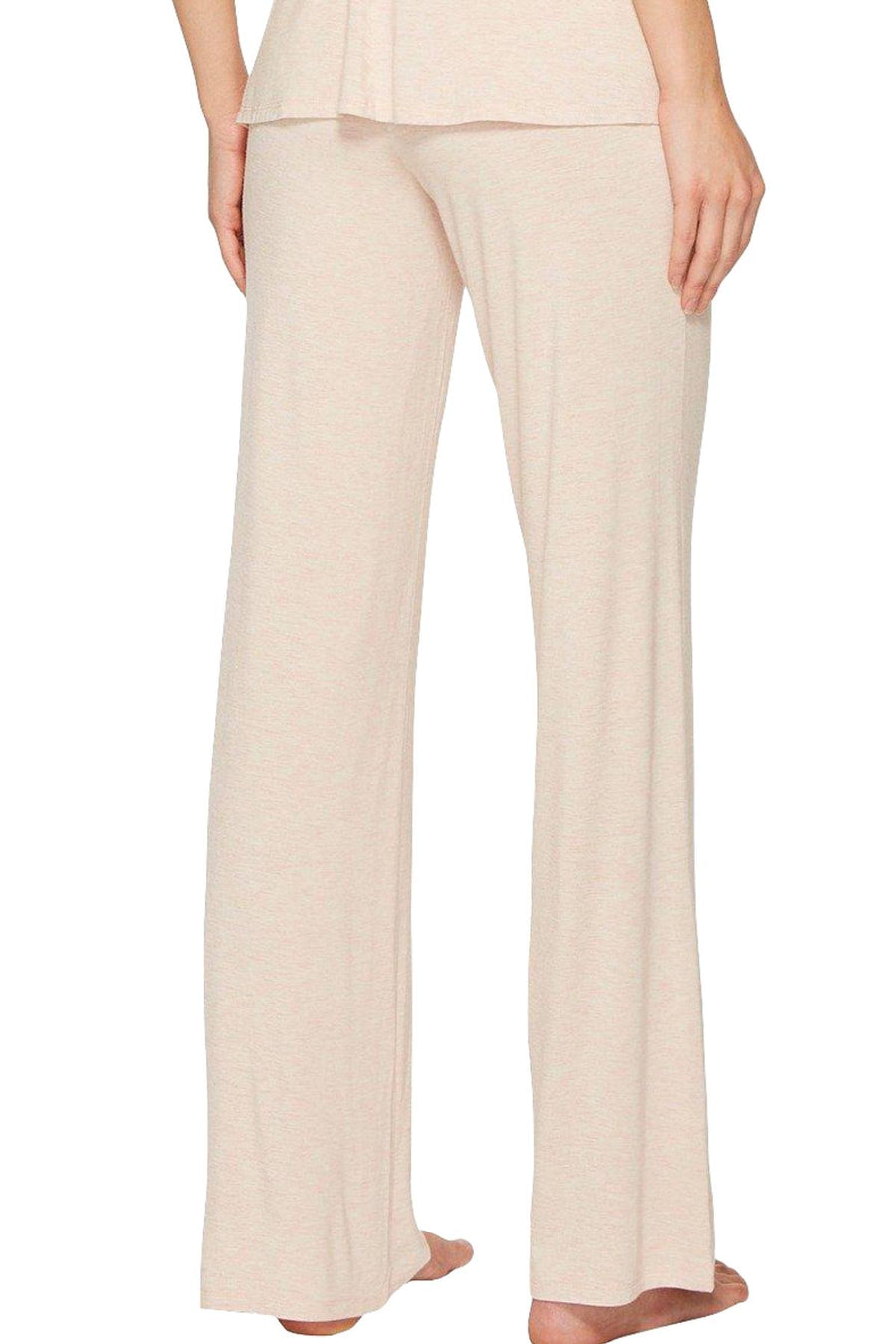 Natori Heather-Pink Feathers Knit Cami/Pant Sleep Set