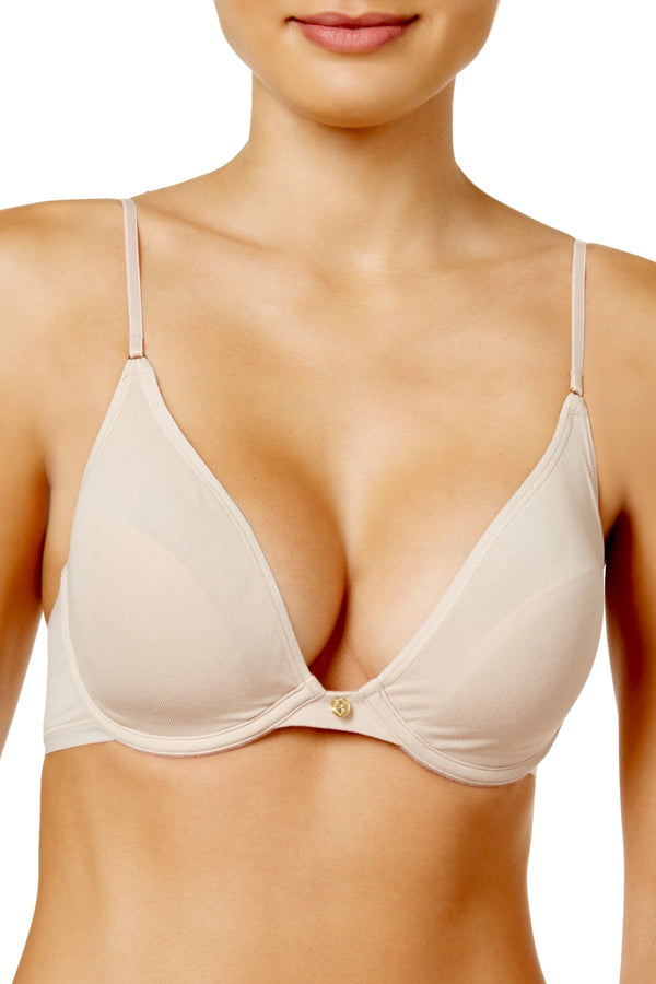Natori Light-Mocha/Nude Understated Contour Plunge Convertible Bra