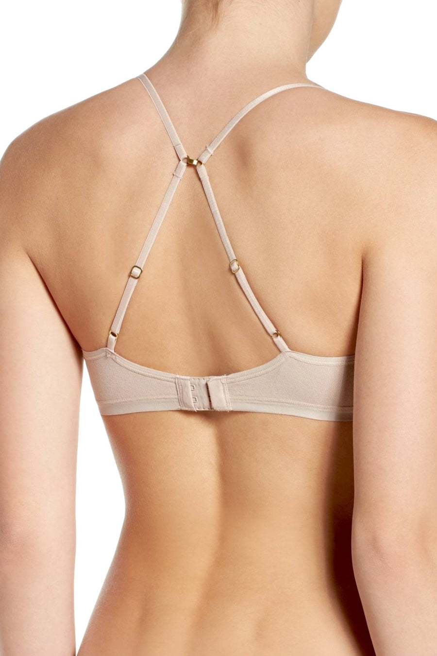 Natori Light-Mocha/Nude Understated Contour Plunge Convertible Bra