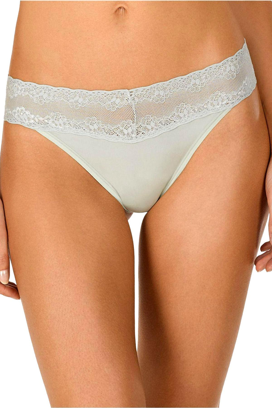 Natori Pear Bliss Perfection Lace-Waist Thong