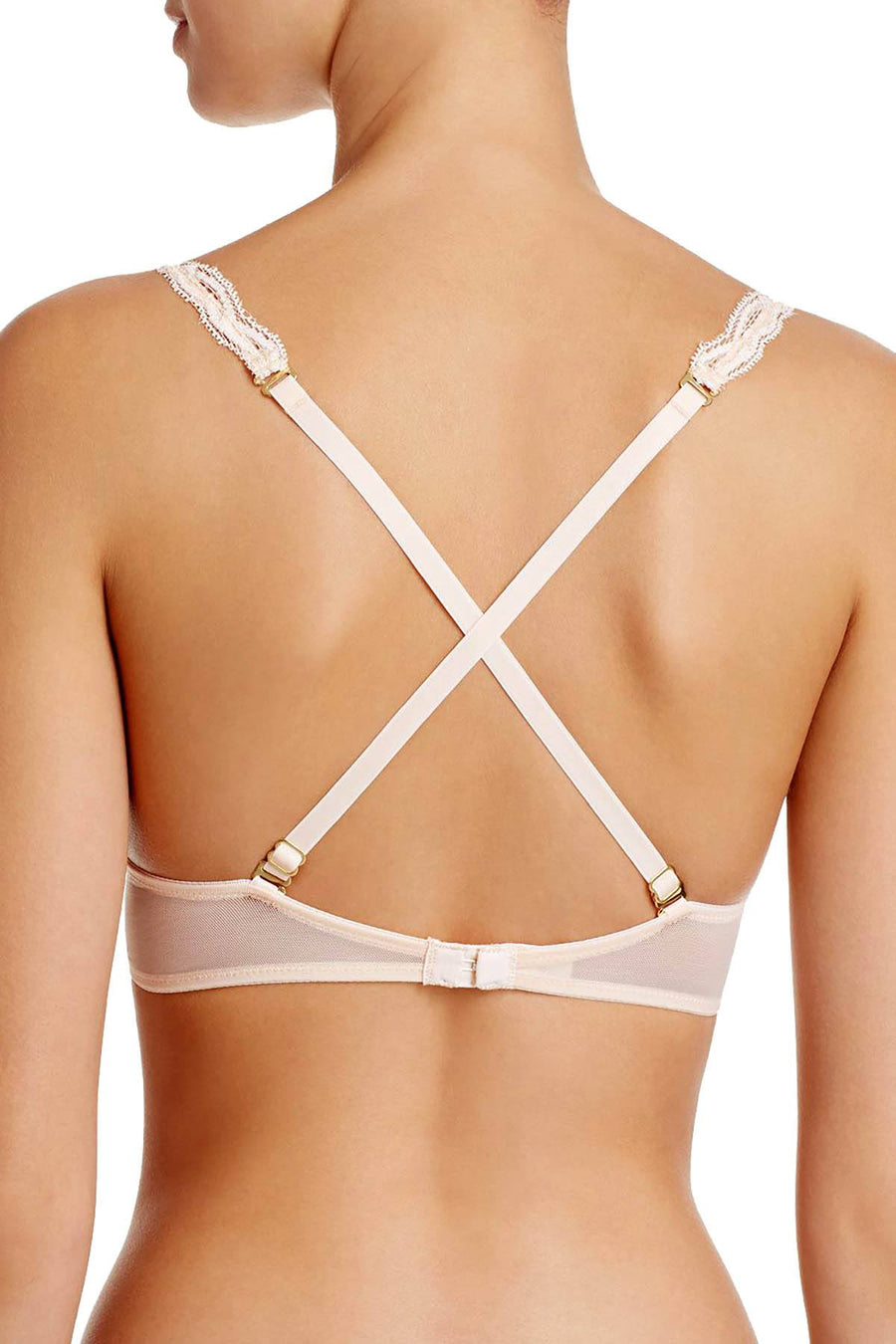 Natori Tulle/Cashmere Feathers Wireless Sheer Lace Bra
