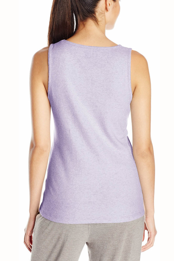 Nautica Heather-Lavender Sweater-Knit Lounge Tank