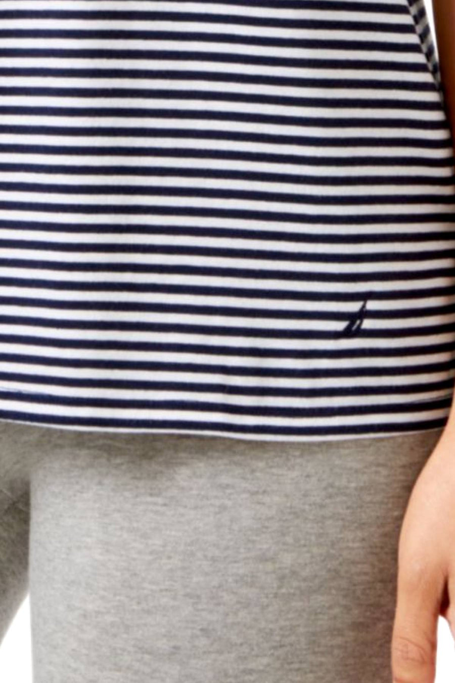 Nautica Maritime-Navy Striped Lounge Tee