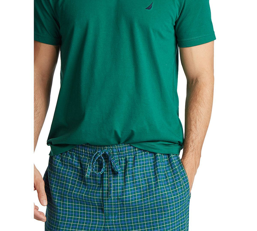 Nautica Plaid Pajama Set Spruce