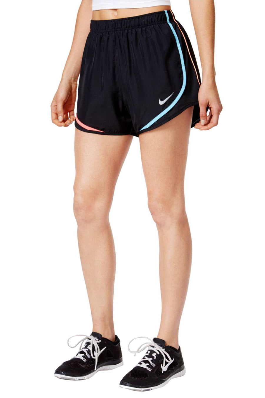 Nike Black/Racer-Pink Dry Tempo Running Short