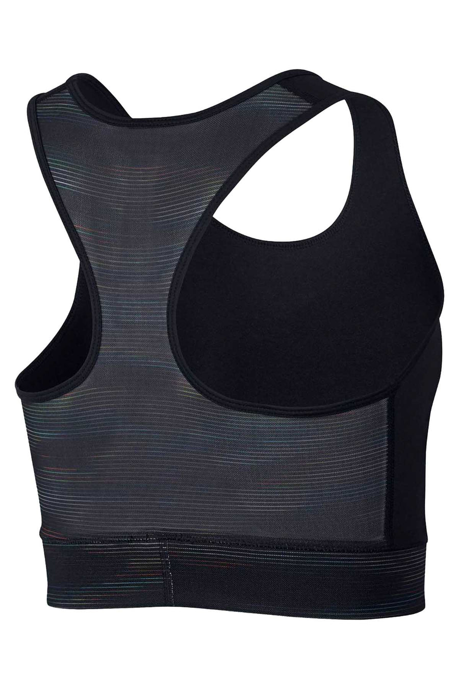 Nike Black/Rainbow HyperCool Cropped Racerback Tank Top