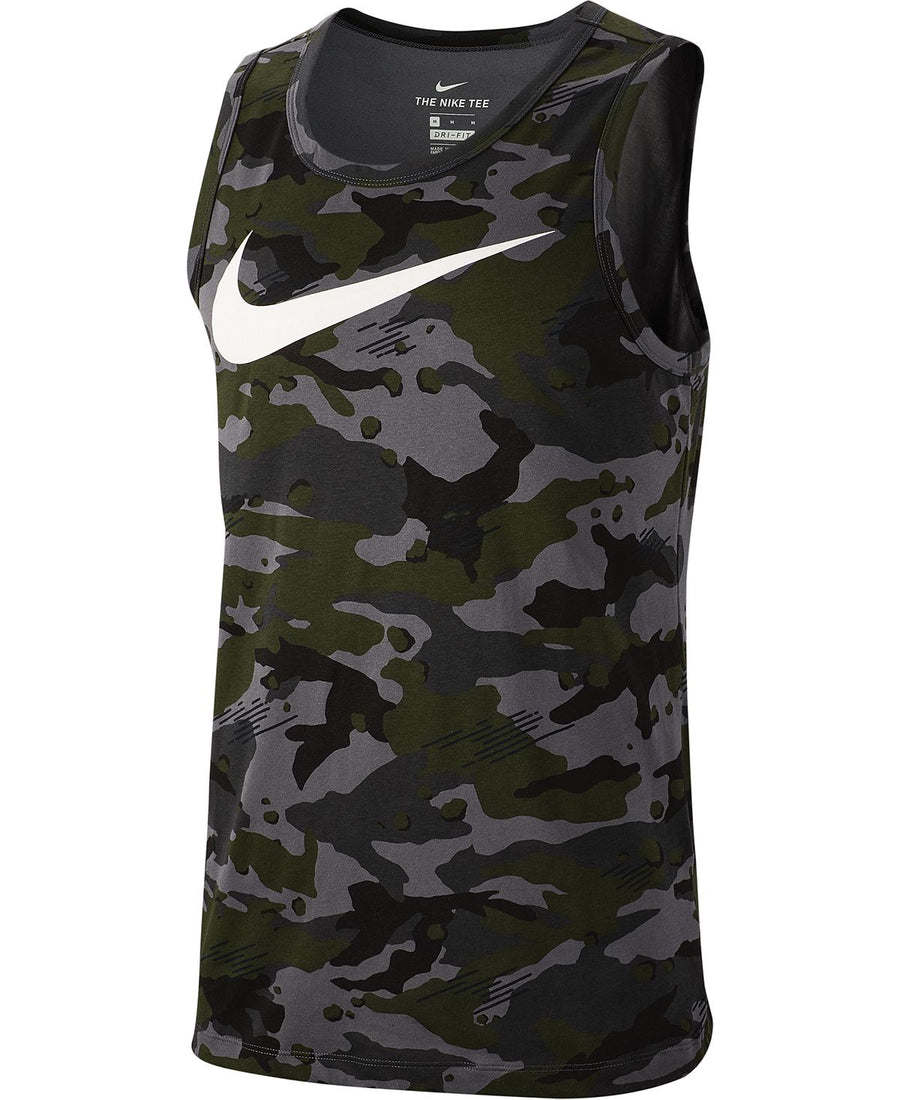 Nike Dri-fit Camo Training Tank Top Dark Grey