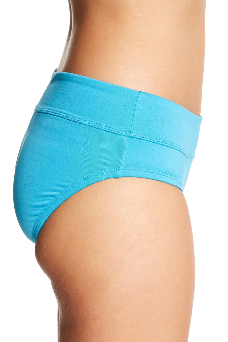 Nike Light Blue Fury Solid Full Swim Bottom