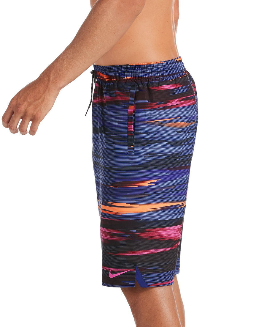 Nike Sky Stripe Vital 11" Volley Swim Trunks Regency Purple