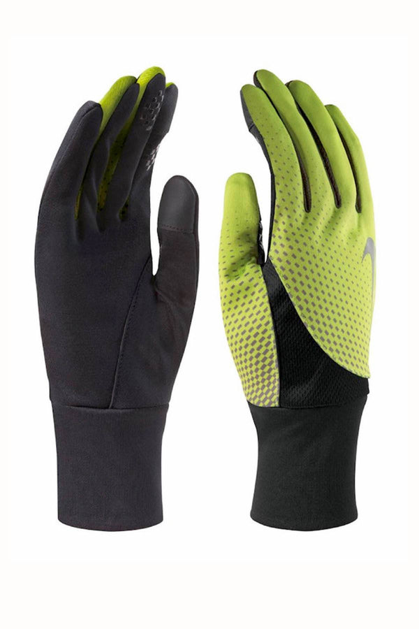 Nike Volt/Black Dri-Fit Tailwind Gloves