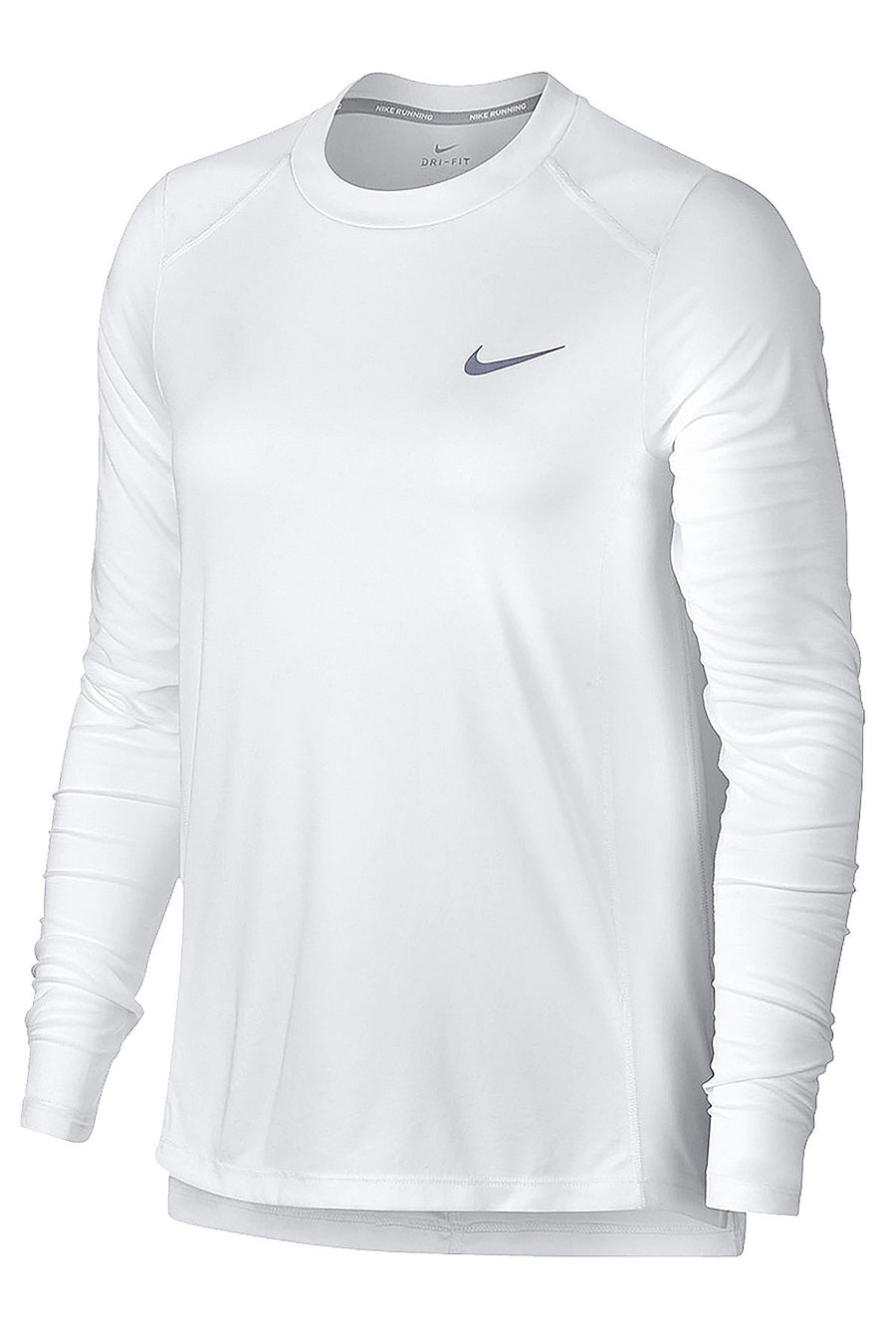 Nike White Dry Miler Running Top
