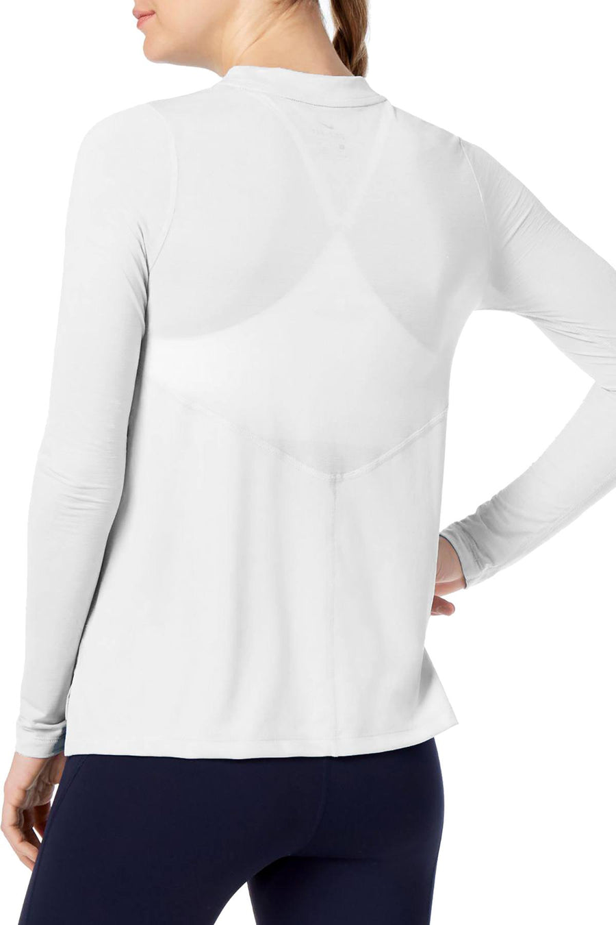 Nike White Dry Miler Running Top