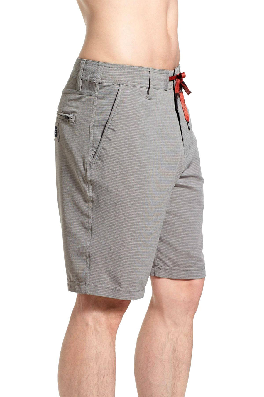 O'Neill Charcoal Locked-Stripe Hybrid Stretch Walking Short