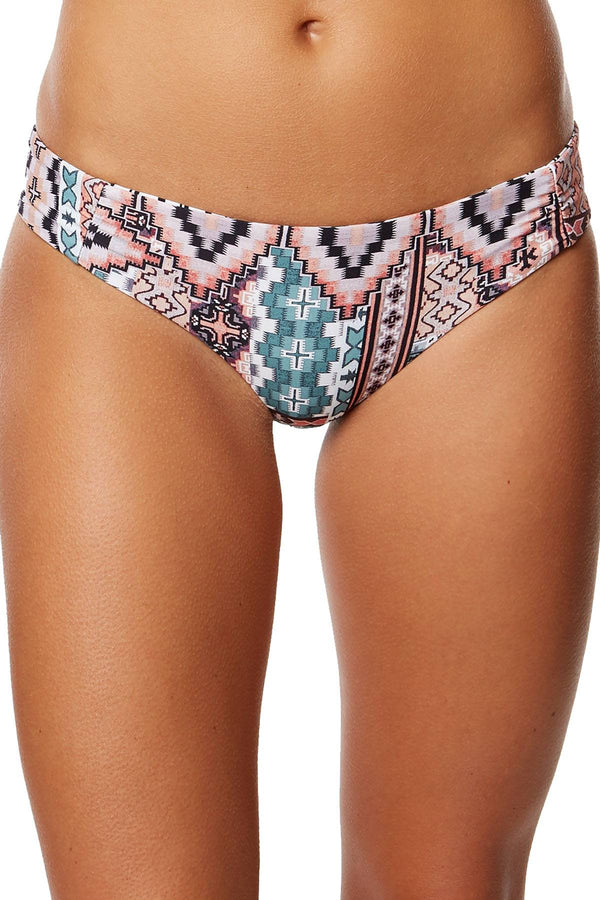 O'Neill Greer Reversible Cheeky Bikini Bottom in Aqua Haze