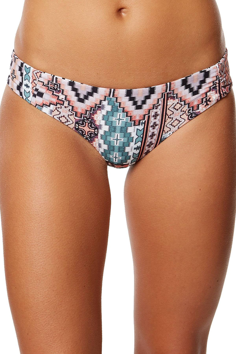 O'Neill Greer Reversible Cheeky Bikini Bottom in Aqua Haze