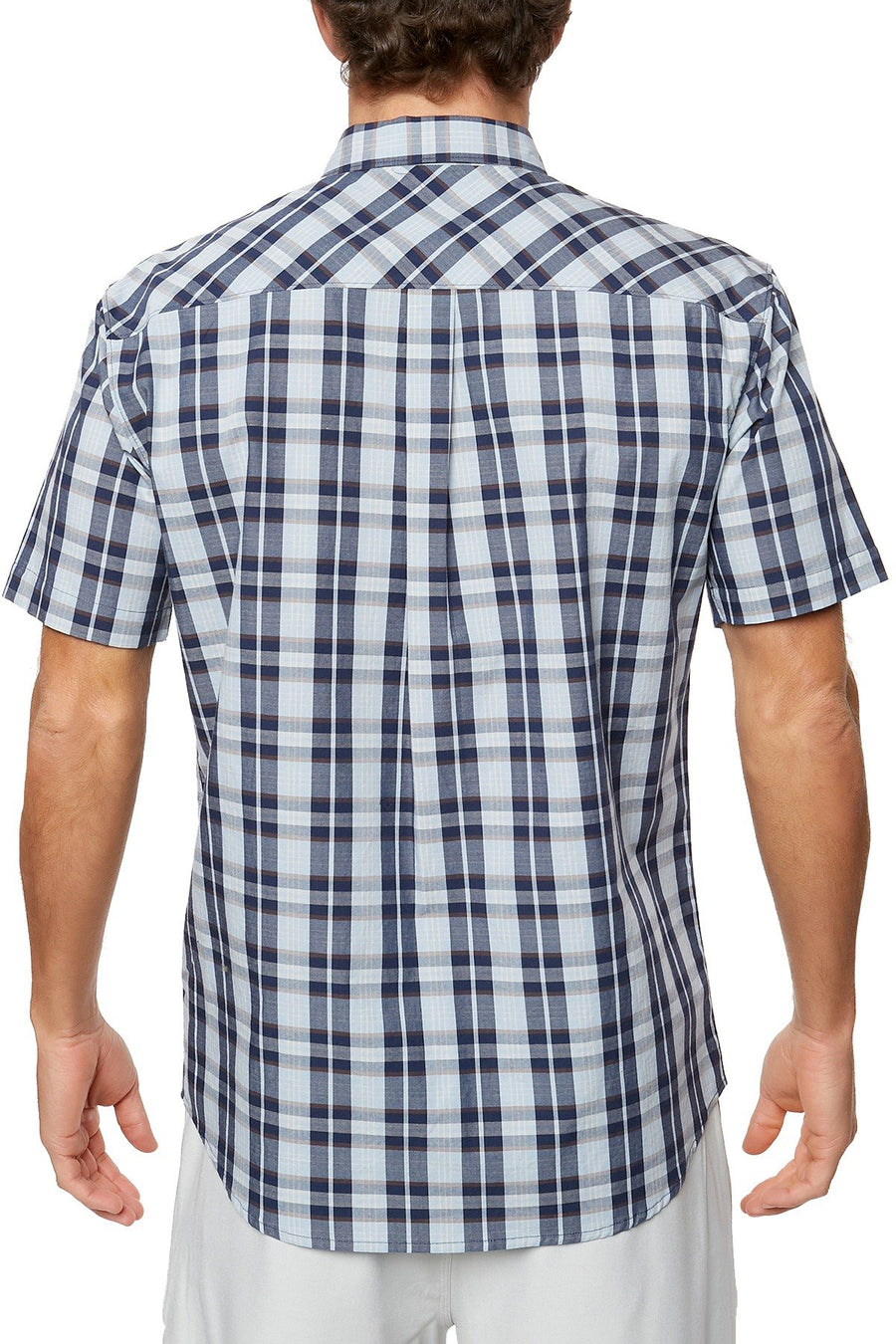 O'Neill Light Blue Davenport Plaid Pocket Shirt