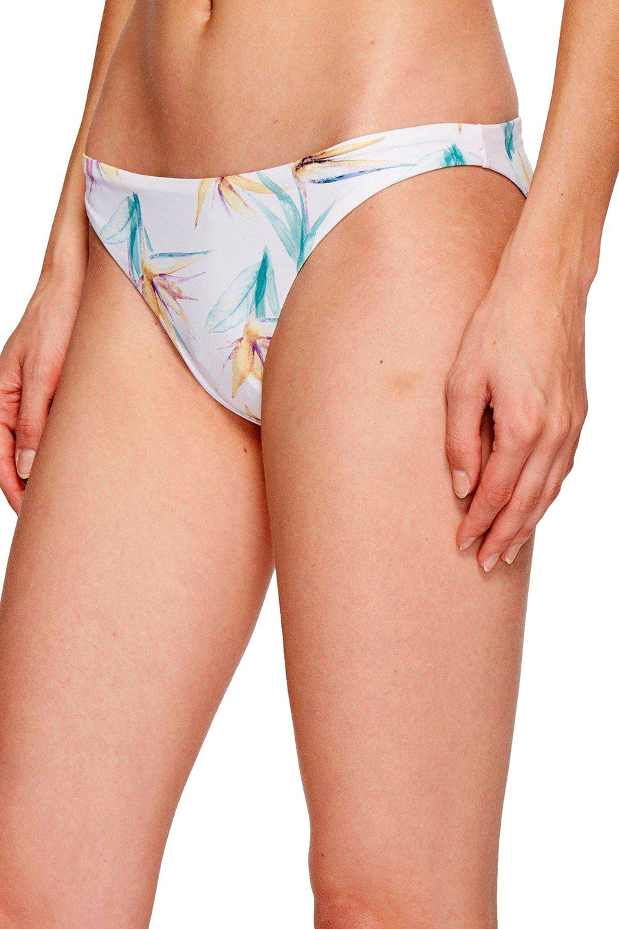 O'Neill White Floral Paradise Classic Hipster Bikini Bottom