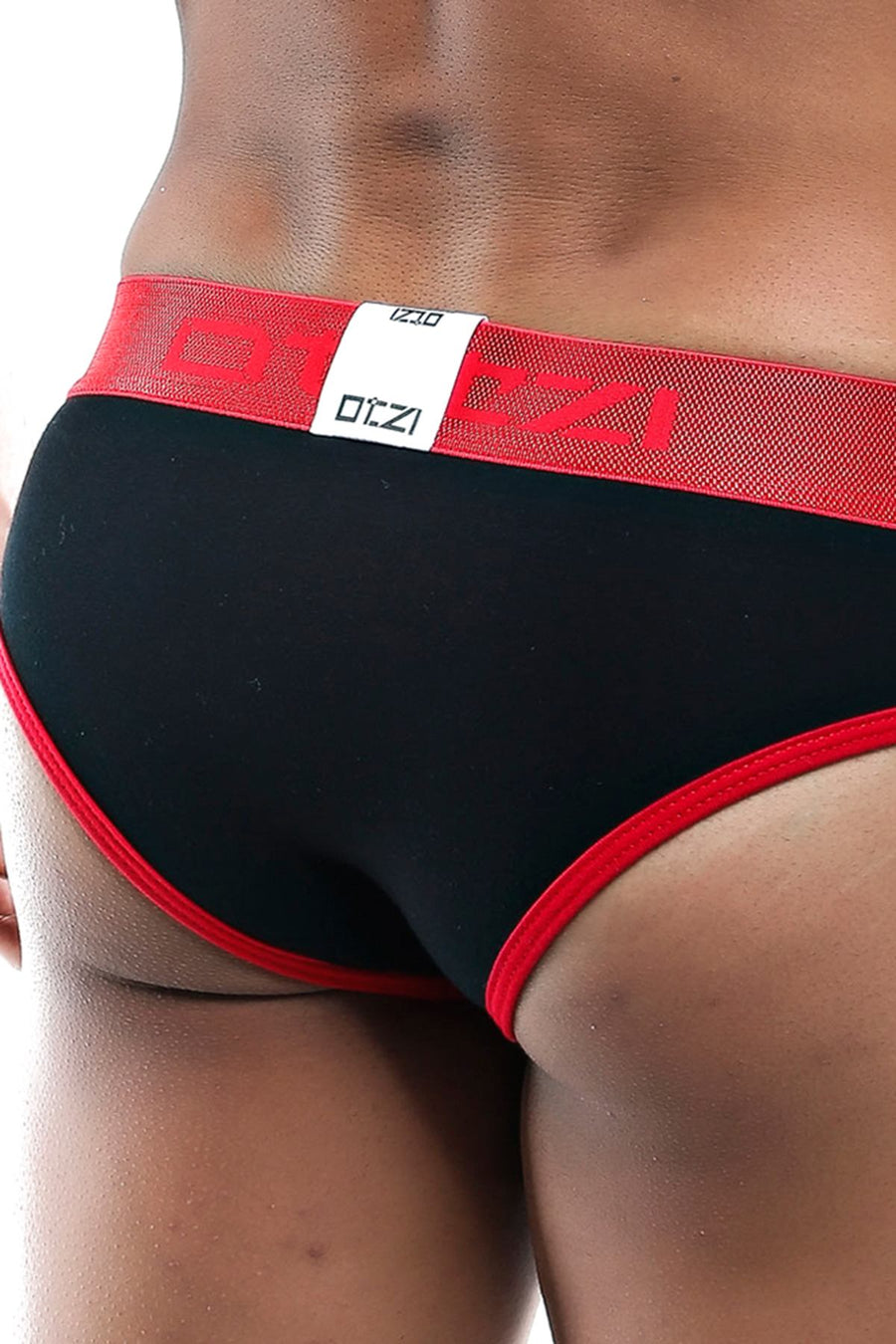 OTZI Black/Red Colorblock Pouch Brief