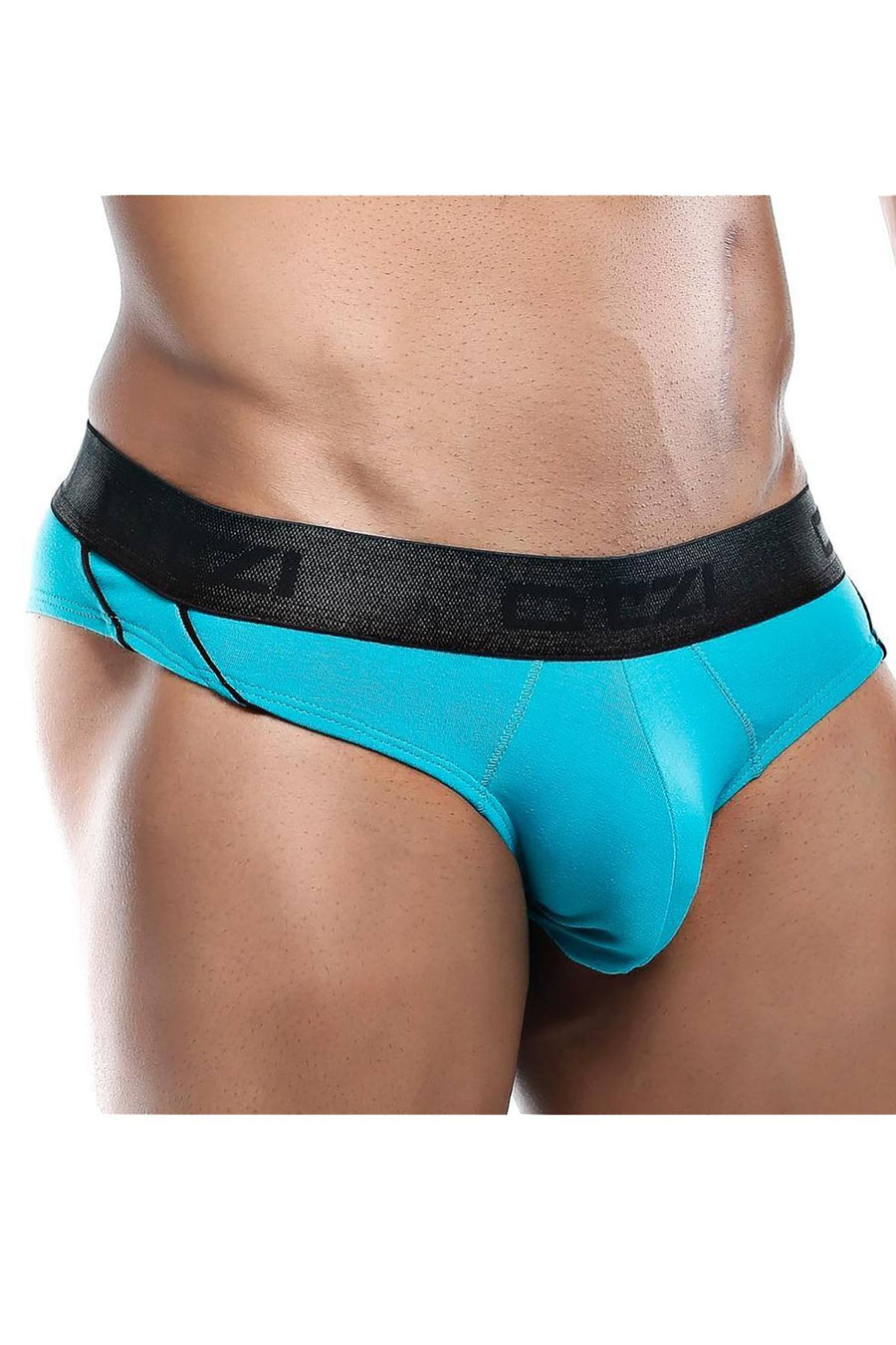 OTZI Green Jade/Black Side Stripes Contrast Brief