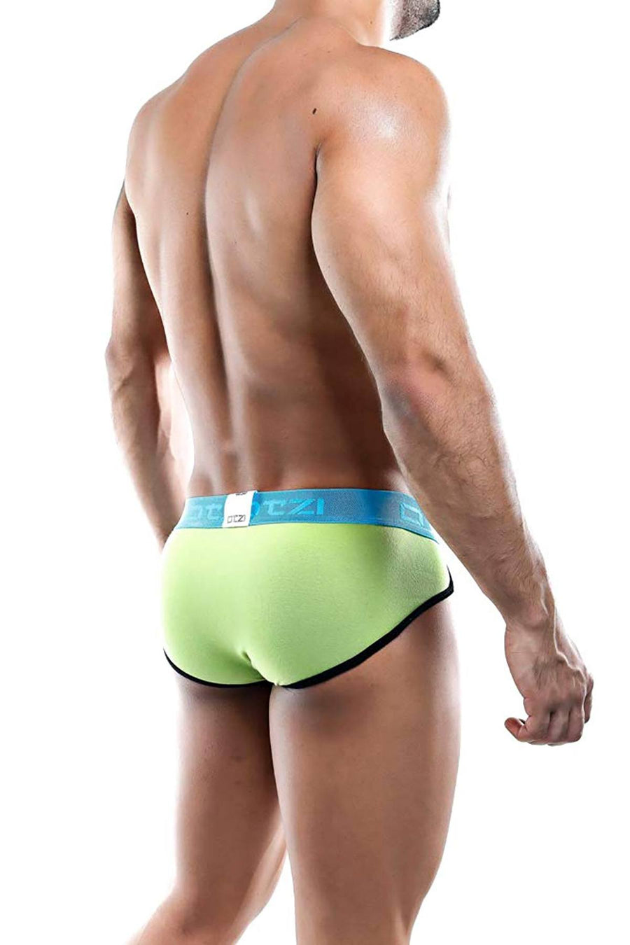 OTZI Green/Turquoise Colorblock Brief