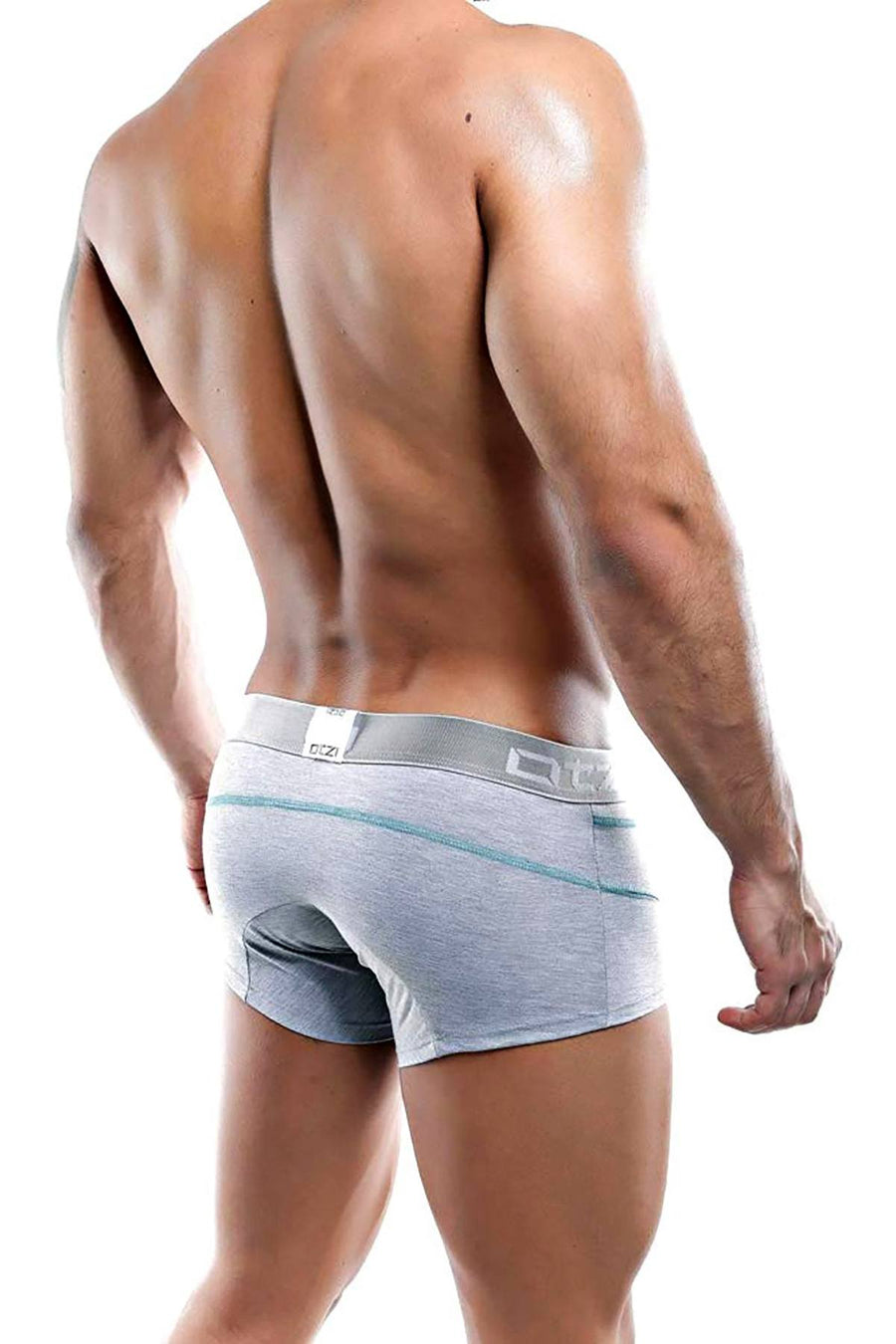 OTZI Grey Jasper/Turquoise Contrast Stitch Trunk