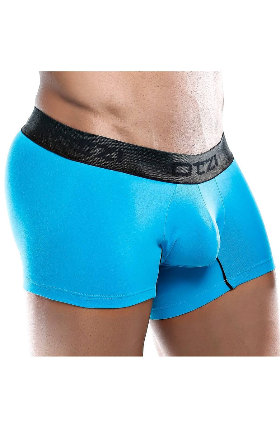 OTZI Turquoise/Black Contrast Cotton Trunk