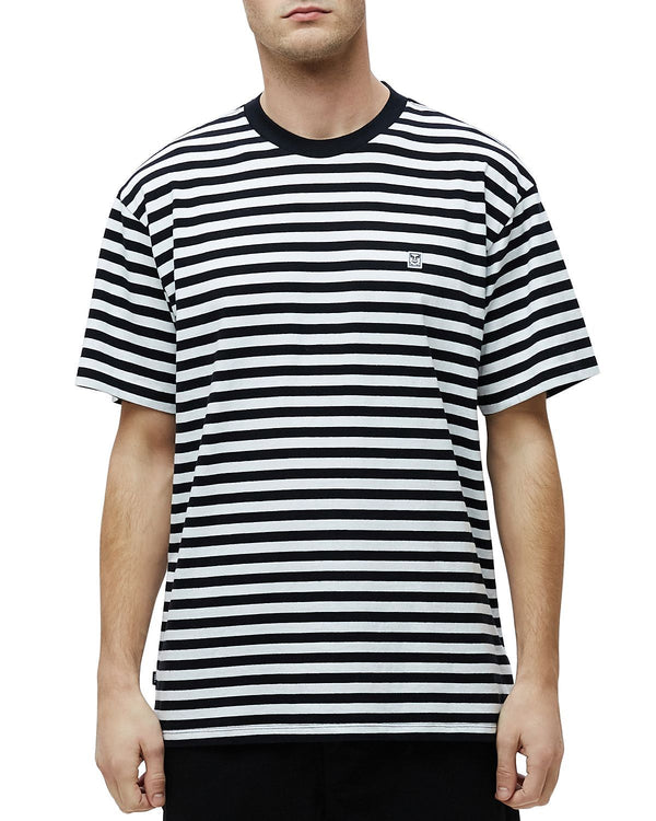 Obey Icon Box Striped Tee Black Multi