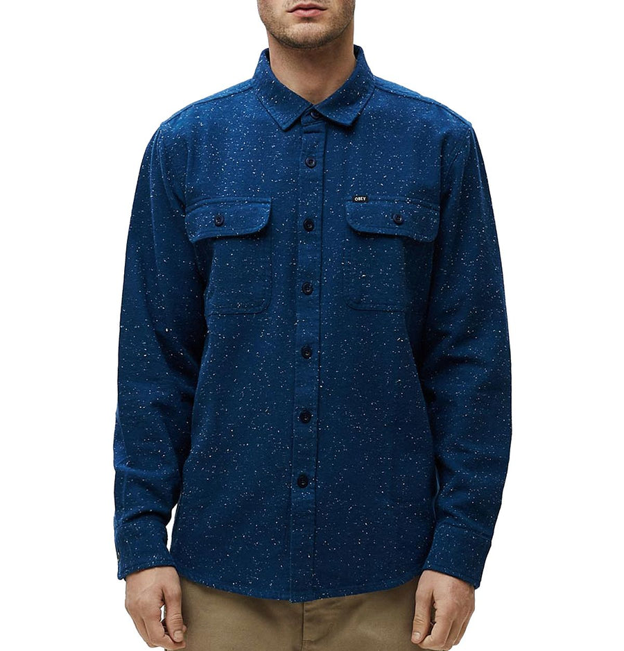 Obey Jasper Slim Fit Shirt Navy