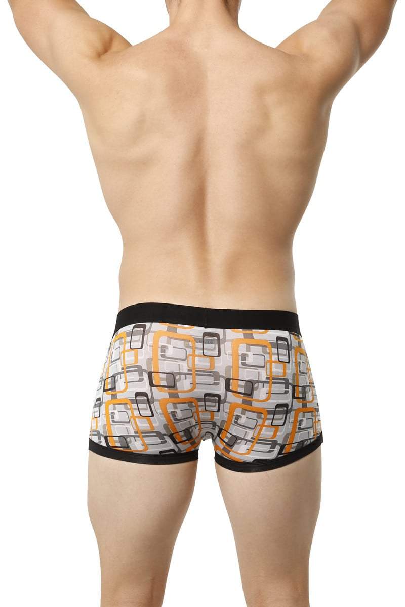 Obviously Orange Geometric Low-Rise Boxer Brief