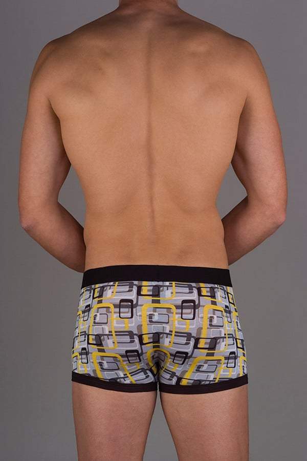 Obviously Yellow Geometric Low-Rise Boxer Brief