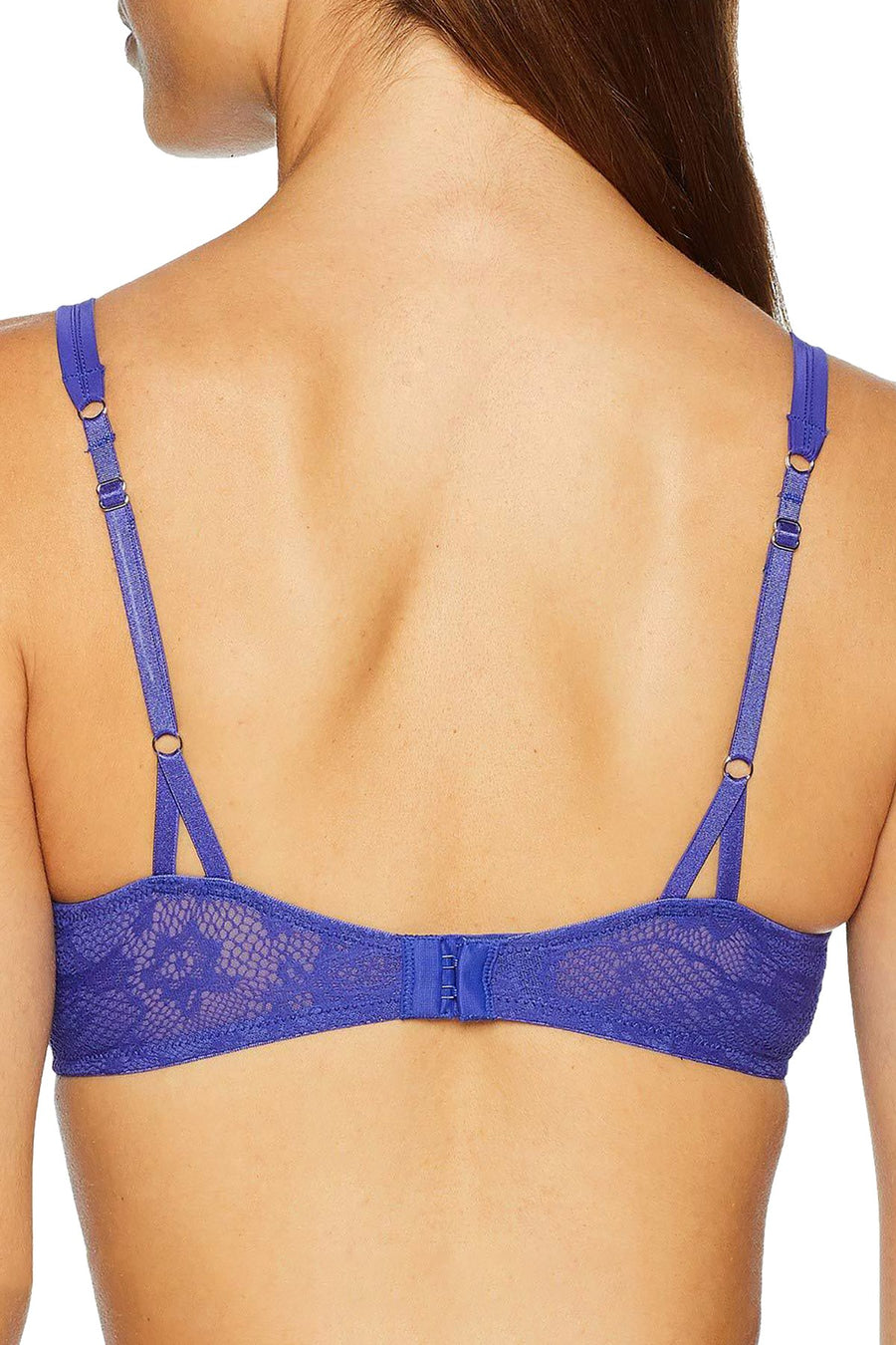OnGossamer Lapis Racy Lace Underwire Demi Bra