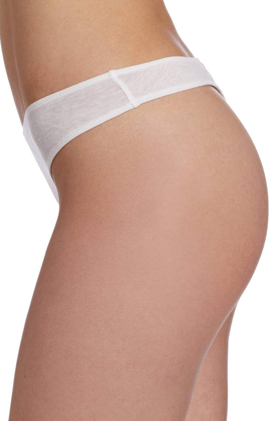 Only Hearts White Organic Cotton Thong