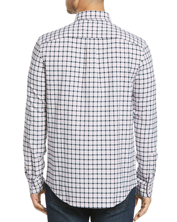 Original Penguin Tattersall Plaid Slim Fit Button-down Shirt Parfait Pink