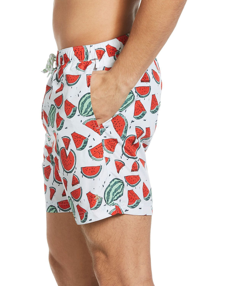 Original Penguin Watermelon Swim Trunks Ballad Blue