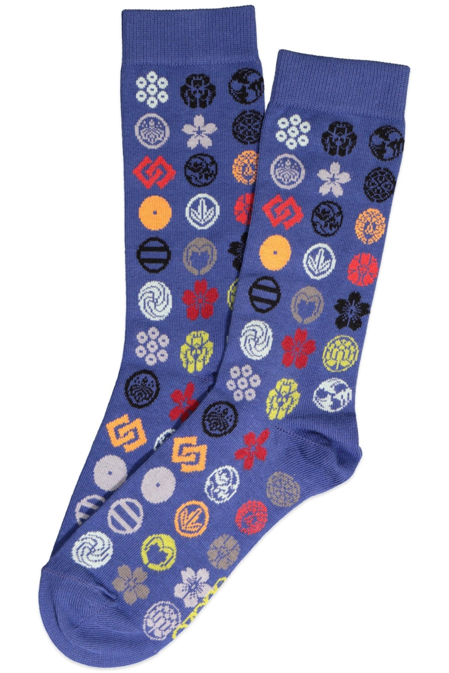 Ozone Blue Emblem Dots Crew Sock