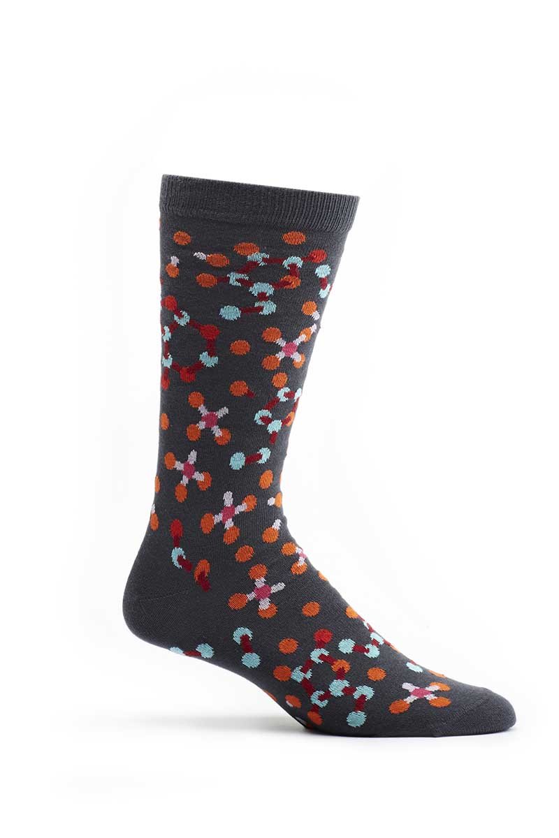 Ozone Grey Atp Nucleotide Calf Sock