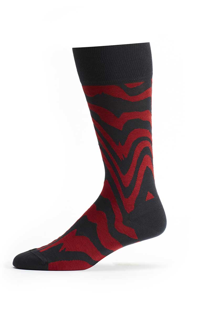 Ozone Grey Dual Grain Crew Sock