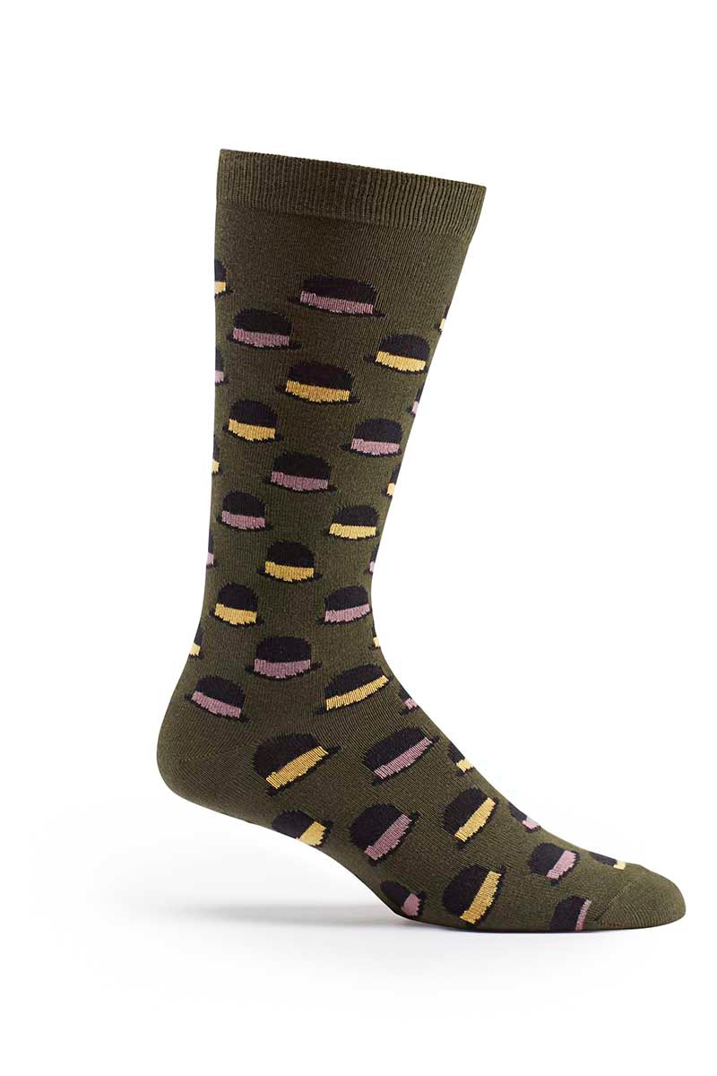 Ozone Khaki Magritte Calf Sock
