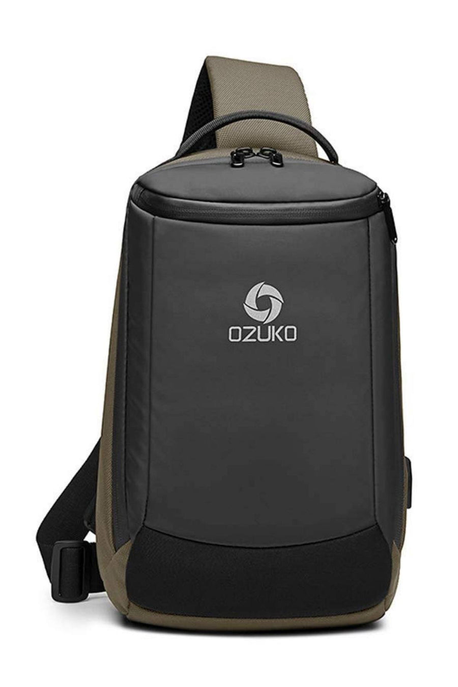 Ozuko Army-Green Waterproof Crossbody Single Shoulder Bag
