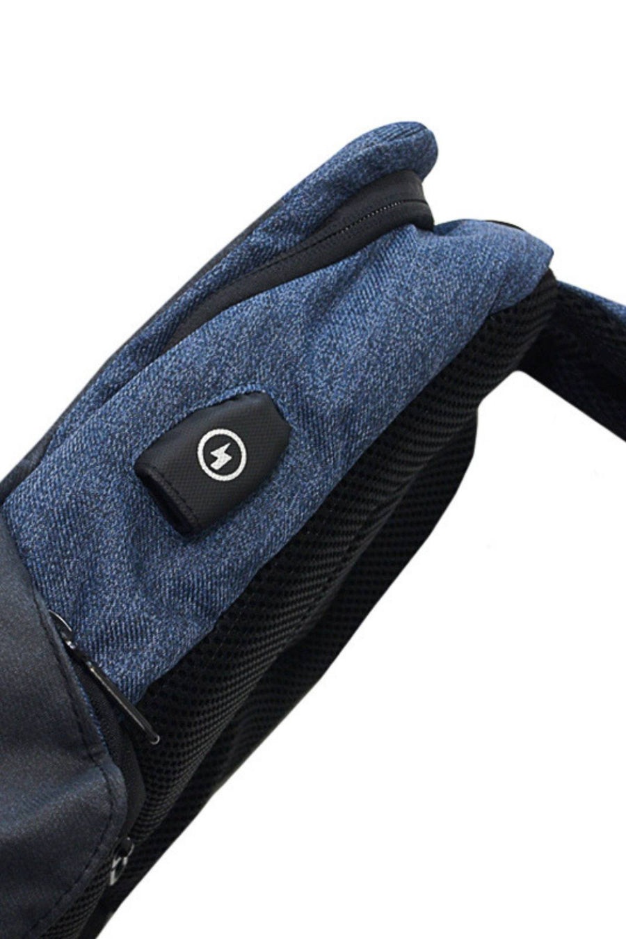 Ozuko Blue USB-Charging Multifunction Crossbody Backpack-Bag