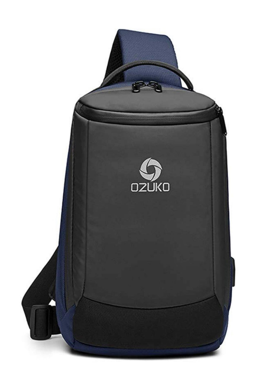 Ozuko Deep-Blue Waterproof Crossbody Single Shoulder Bag