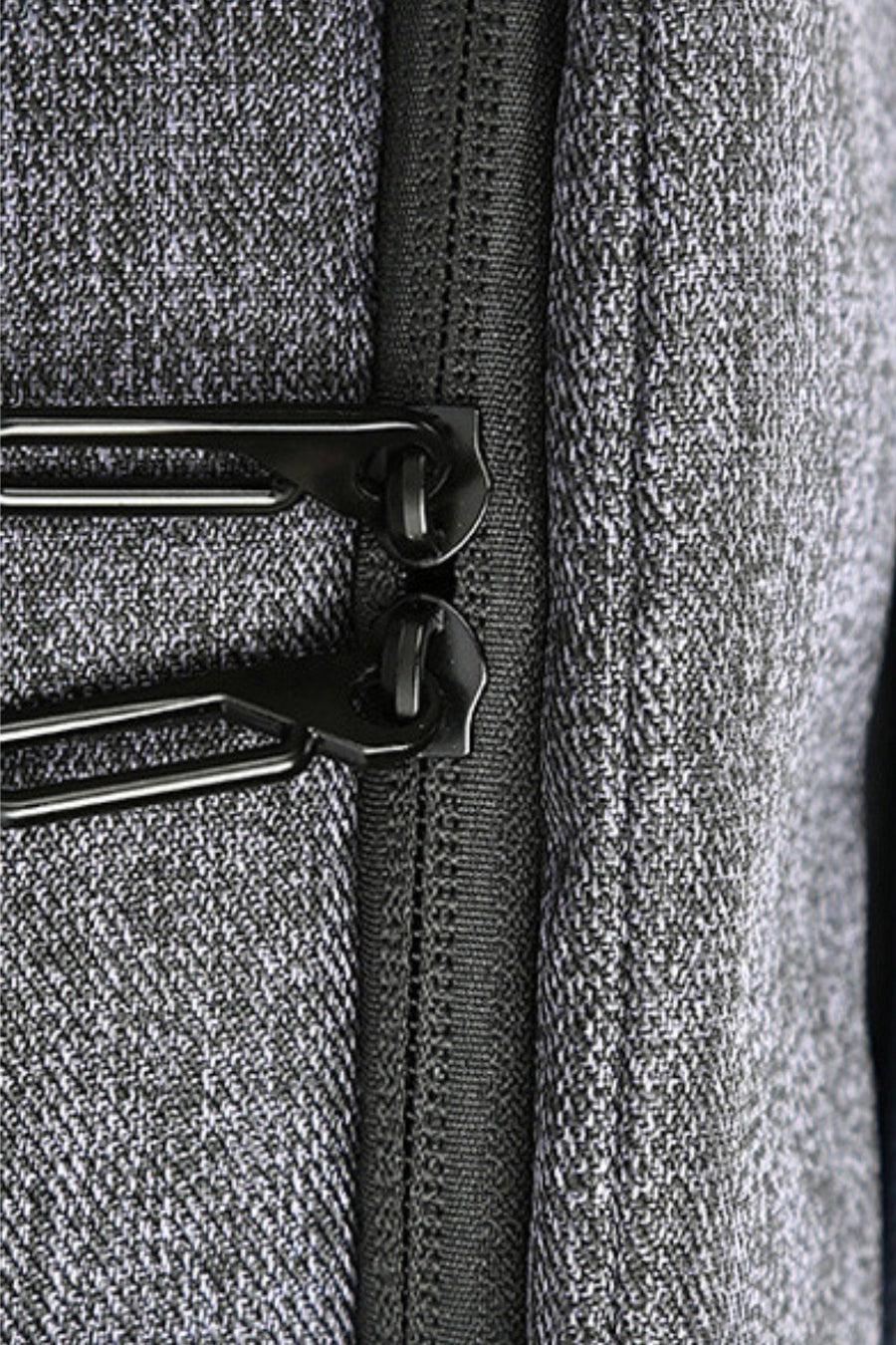 Ozuko Grey USB-Charging Multifunction Crossbody Backpack-Bag