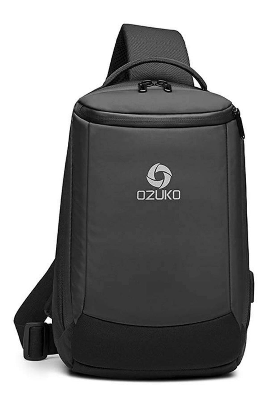 Ozuko Very-Black Waterproof Crossbody Single Shoulder Bag