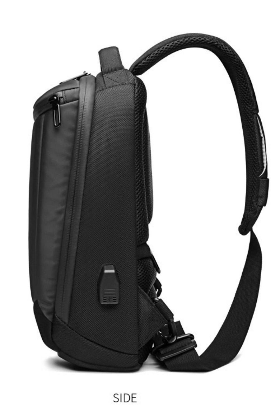 Ozuko Very-Black Waterproof Crossbody Single Shoulder Bag