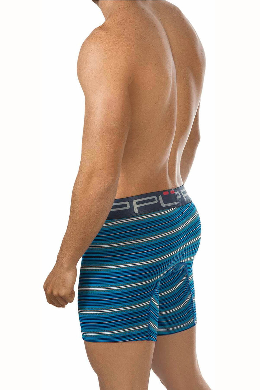 PPÜ Grey/Blue Stripe Boxer Brief