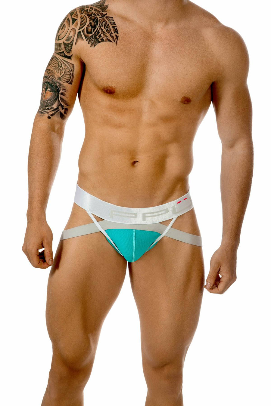 PPÜ Mint-Green/Silver Jockstrap