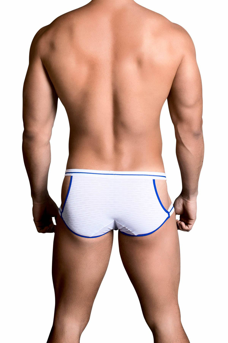 PPÜ White/Royal Cut-Out Brief