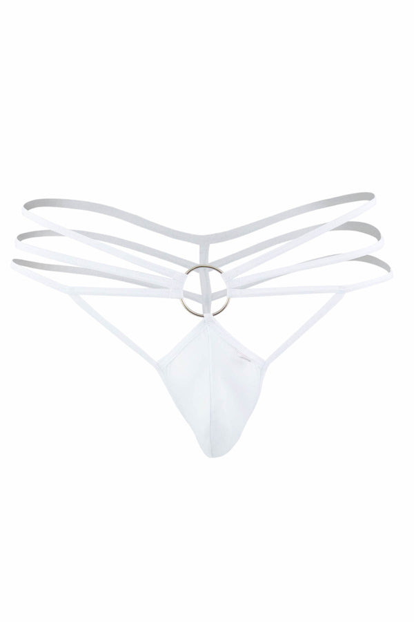PPÜ White Strappy Thong