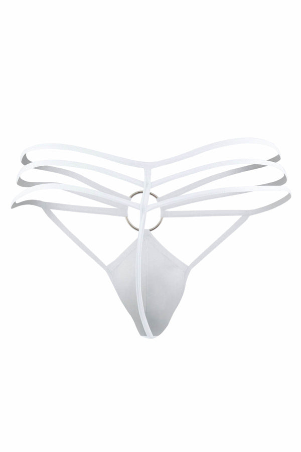 PPÜ White Strappy Thong