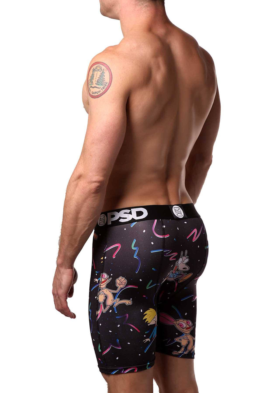 PSD Black Cartoon-Crossover Boxer Brief